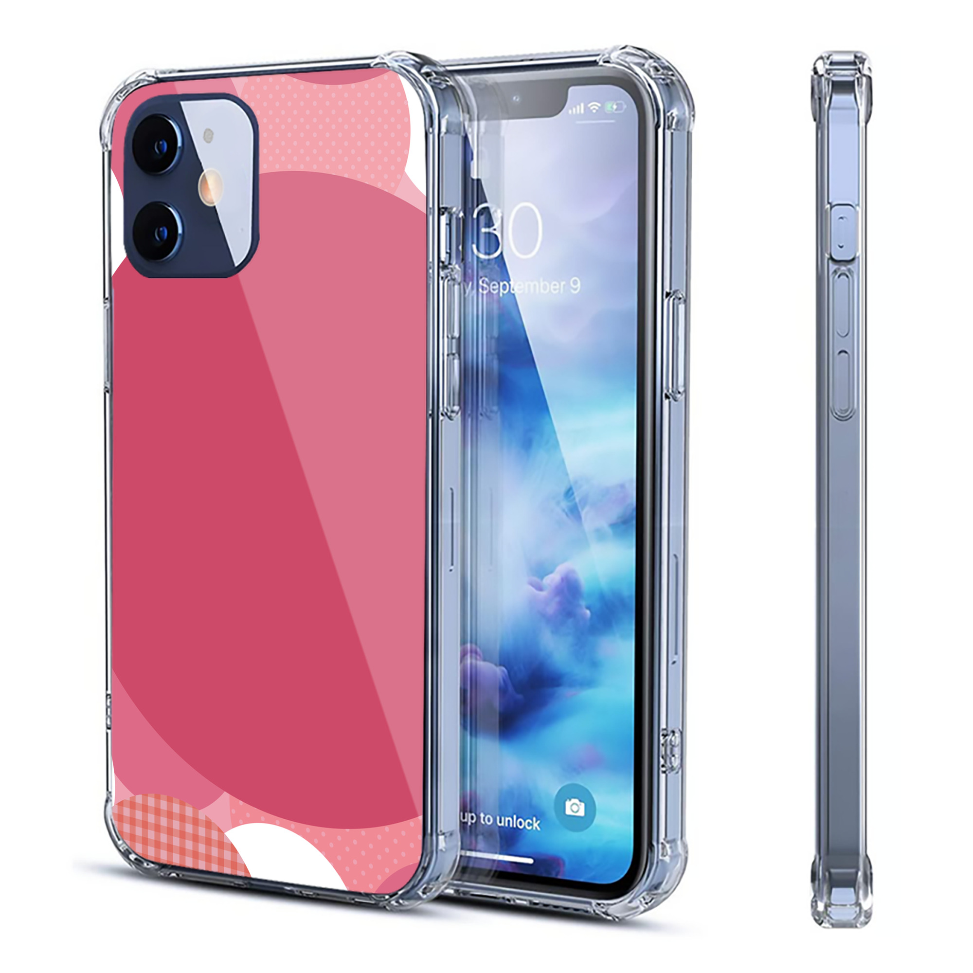 （画像用） Hello Kitty ハローキティ 【iPhone 12シリーズ対応】透明スマホケース（クリアソフトケース）
